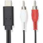 Nedis USB-C Adapter USB 3.2 Gen 1 USB-C Male 2X RCA Male 1.00 M Round
