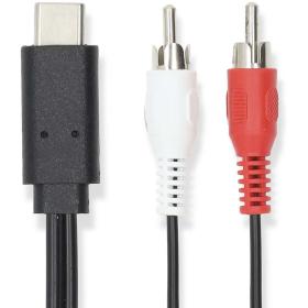Nedis USB-C Adapter USB 3.2 Gen 1 USB-C Male 2X RCA Male 1.00 M Round