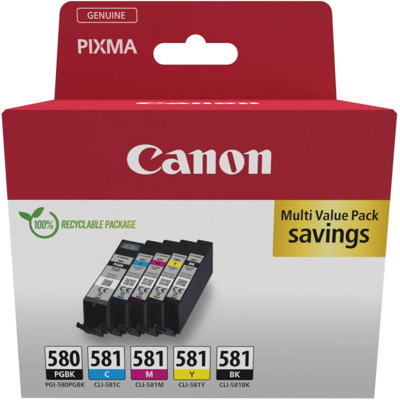 Canon PGI-580/CLI-581 PGBK/C/M/Y/BK Multi Sec