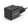 Hama Super-Mini-Charger PD/Qualcomm USB-C 20W Black