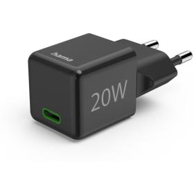 Hama Super-Mini-Charger PD/Qualcomm USB-C 20W Black