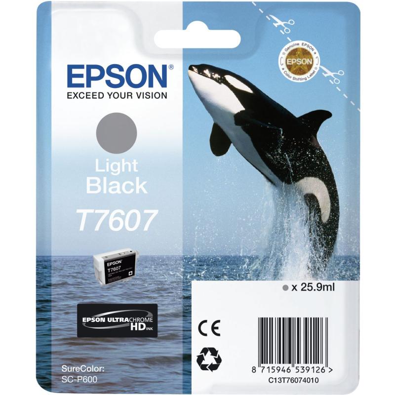 Epson T7607 Ink Cartridge Light Black High Capacity 25.9ml
