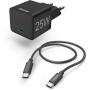 Hama Mini-Charger Set USB-C 25 Watt PD Black