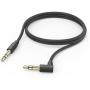 Hama Aux-Cable 3.5-mm Jack U 3.5-mm Jack 90 Haakse Plug 1.0 M Black