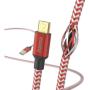 Hama USB-Cable Reflectief USB-A To Micro-USB 1.5 M Red