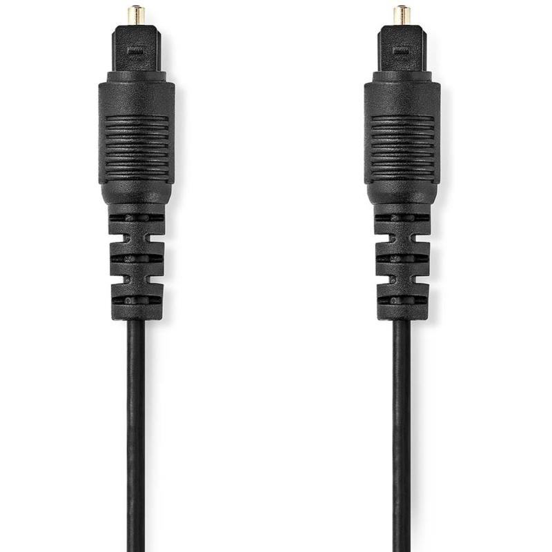 Nedis Optical Audio Cable | TosLink Male | TosLink Male | 10.0m Round PVC Black