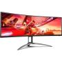 Monitor Gaming Ultrapanorámico Curvo AOC Agon AG493UCX2 48.8'/ Dual QHD/ 1ms/ 165Hz/ VA/ Multimedia/ Negro