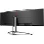 Monitor Gaming Ultrapanorámico Curvo AOC Agon AG493UCX2 48.8'/ Dual QHD/ 1ms/ 165Hz/ VA/ Multimedia/ Negro