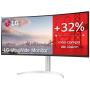 Monitor Profesional Ultrapanorámico LG UltraWide 34WQ650-W 34'/ WFHD/ Multimedia/ Regulable en Altura/ Plata y Blanco