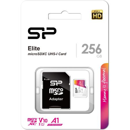 Silicon Power MicroSDXC Card Elite C10 UHS-1 U1 V10 256GB