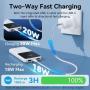 Powerbank 10000mAh Vention FHOW0/ 22.5W/ Blanca/ Incluye Cable USB TIpo-C y Lightning