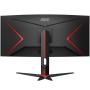 Monitor Gaming Ultraparonámico Curvo AOC CU34G2XP/BK 34'/ WQHD/ 1ms/ 180Hz/ VA/ Negro