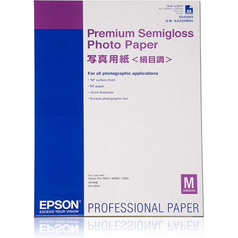 Epson 25-SHEET A2 Premium Semi
