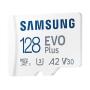 Tarjeta de Memoria Samsung EVO Plus 2021 128GB microSD XC con Adaptador/ Clase 10/ 130MBs