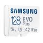 Tarjeta de Memoria Samsung EVO Plus 2021 128GB microSD XC con Adaptador/ Clase 10/ 130MBs