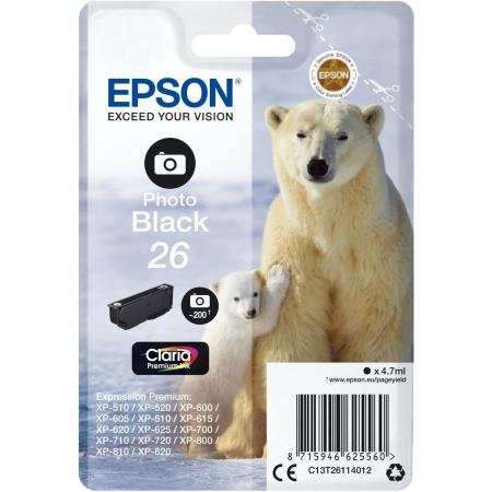Epson 26 Photo Black SC 4.7ml T26114012