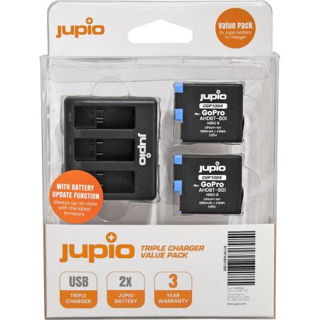 Jupio Value Pack: 2X Battery AHDBT-801 1260mAh