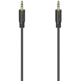 Hama Audiocable Flexi-Slim 3.5mm Plug Gold Plated Black 0.75m