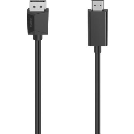 Hama Videocable DisplayPort-Plug-HDMIO-Plug UltraHD 4K 1.5m