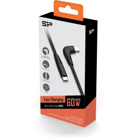 Silicon Power Boost Link USB Type-C Cable 1m (Nylon/Grey)