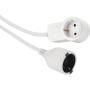 Hama Grounded Extension Cable Powerplug 3.0m White