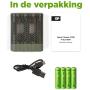 GP USB Battery Charger GP M451 4 X ReCyko AAA 950 mAh