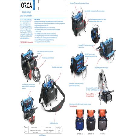 ORCA OR-30 ORCA Audio Bag w/ Detachable Front Cover