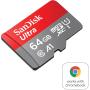Western Digital Ultra MicroSDXC Card For Chromebooks White