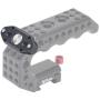 Nitze Nato Rail w/ 3/8 Screw EN ARRI Loc Pins (N49-D3/8)