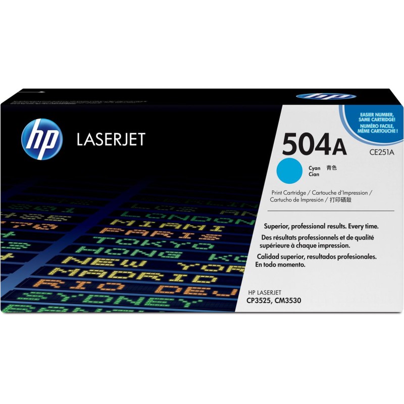 HP 504A Colour LaserJet Cyan SC ColorSphere CE251A