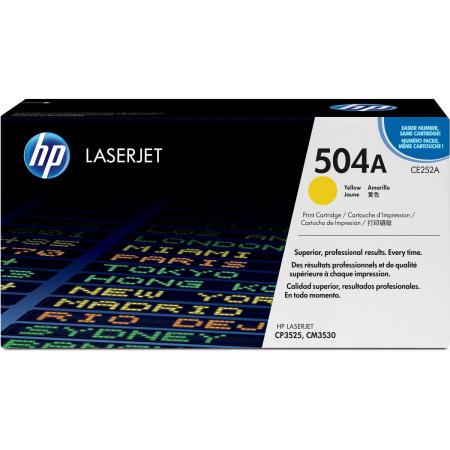 HP 504A Colour LaserJet Cartridge Yellow SC ColorSphere CE25