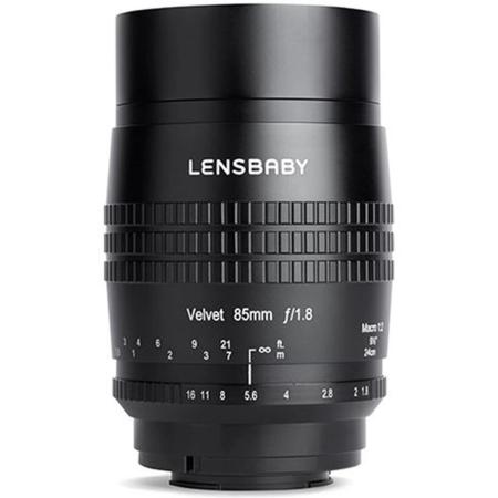 Lensbaby Velvet 85 Black Canon RF