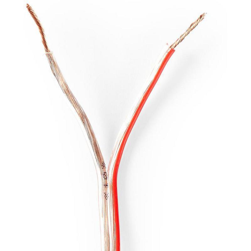 Nedis Speaker-Cable | 2X 0.75 mm² | CCA | 15.0m | Round | PVC