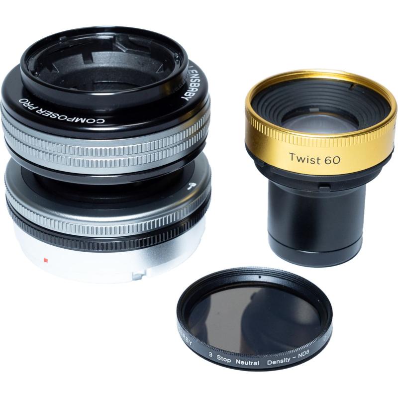 Lensbaby Composer Pro II W/Twist 60 Optic +ND Filter For Canon EF Mount