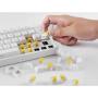 Teclado Gaming Mecánico Mars Gaming MKMINIPRO/ Switch Amarillo/ Blanco