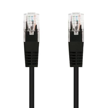 Cable de Red RJ45 UTP Nanocable 10.20.0100-BK Cat.5e/ 50cm/ Negro