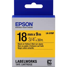 Epson LK-5YBP Couleur Pastel Noir/Jaune