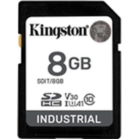 Kingston 8GB SDHC Industrial C10-40C To 85C UHS