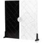 V-Flat World Zigzag Marble White/Zigzag Marble Black