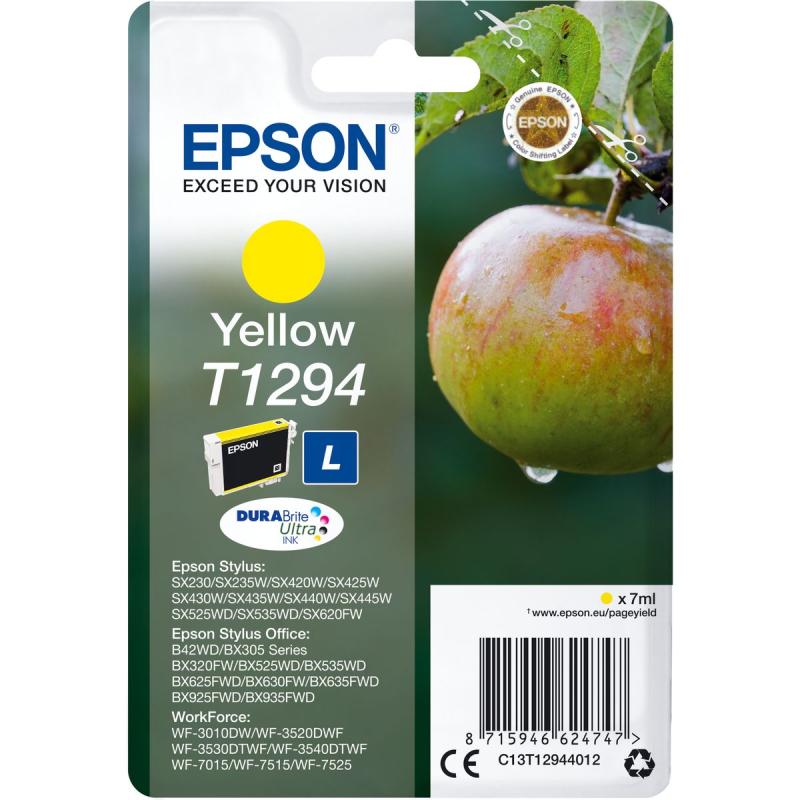 Epson T1294 Yellow High Capacity 7ml 1-pack Blis