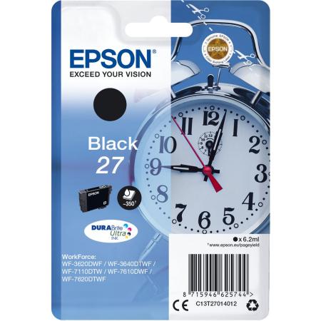 Epson 27 Ink Cartridge Black Standard Capacity 6.2ml 350 Pag