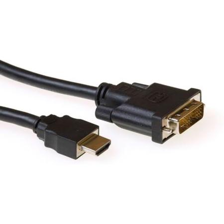 ACT Conversion Cable HDMI A Male To DVI-D Male 1.00m