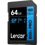 Lexar SDXC 800X Pro Blue Series 64GB UHS-1 V30 - Read 150MB/s