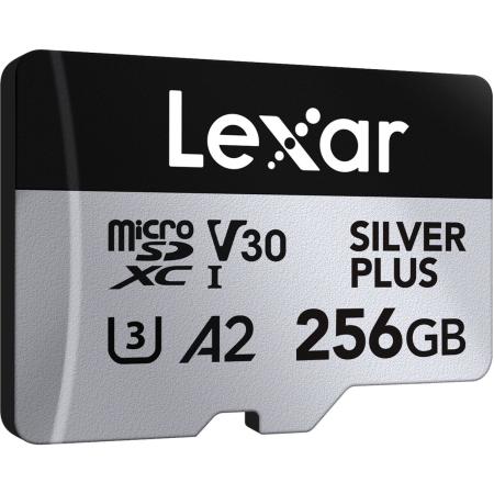 Lexar MicroSDXC Silver Plus UHS-1 256GB V30 R205/W100MB/s