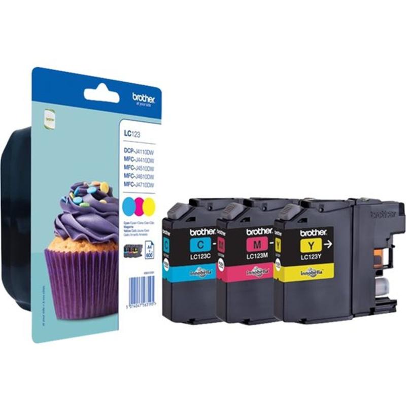 Brother LC-123 Multipack Cyan Yellow Magenta LC123RBWBP