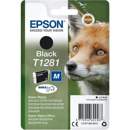 Epson T1281 Ink Cartridge Black Standard Capacity 5.9ml 1-PA
