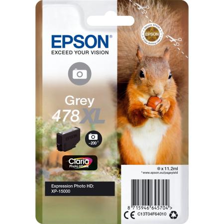 Epson 478XL Grey Squirrel Clara Photo HD C13T04F64010