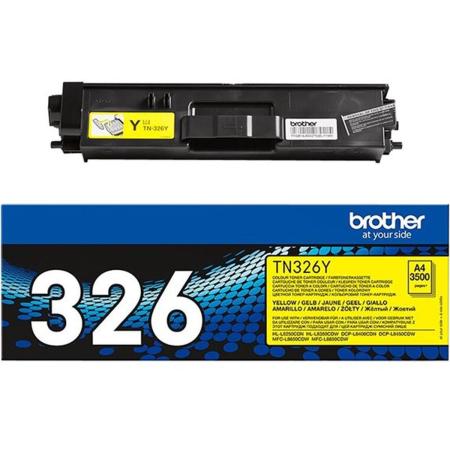 Brother TN326Y Toner Yellow 3500 Pages