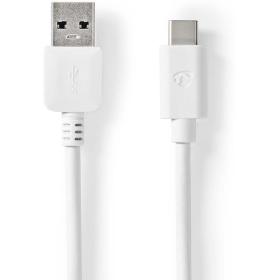 Nedis USB-Cable USB-A M 3.2 USB-C M 60 W 5 GBPS NP 1 M PVC WH