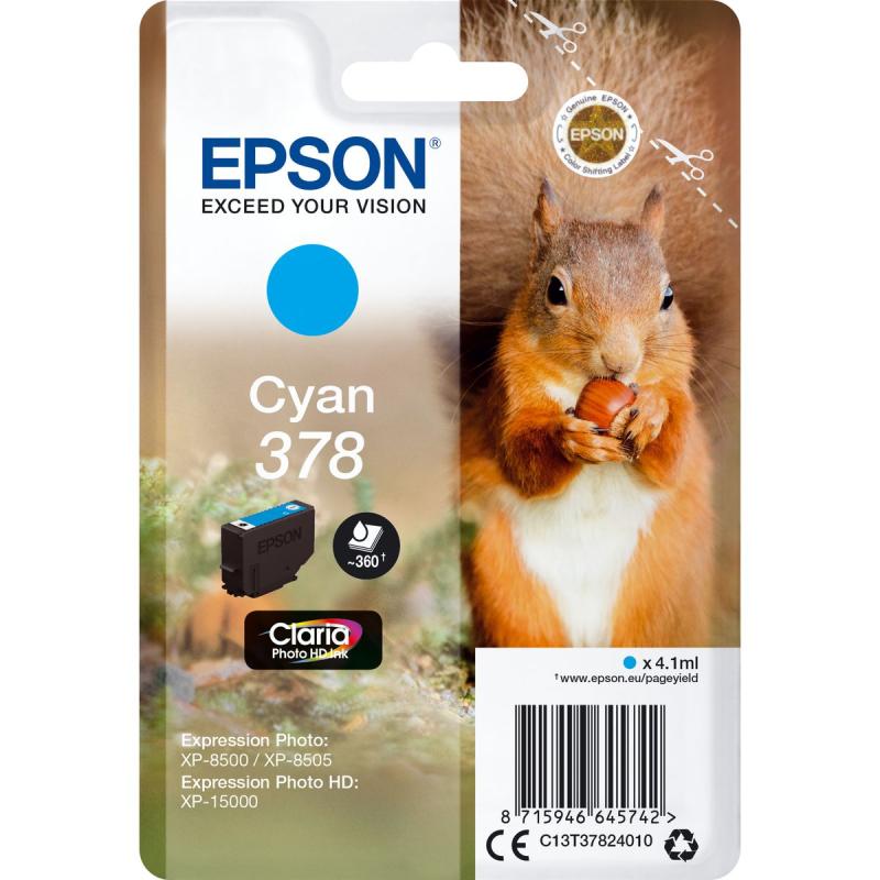 Epson Cyan 378 Eekhoorn Clara Photo HD Ink